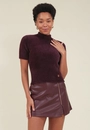 Blusa Tricô Pelinho Gola Alta