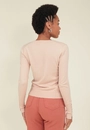 Blusa Tricô Manga Longa Com Botões Punho