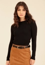 Blusa Tricô Manga Longa Com Botões Punho
