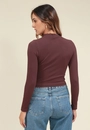 Blusa Poliamida Sem Costura Manga Longa Gola