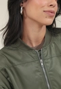 Jaqueta Bomber Em Nylon Com Bolso Lateral