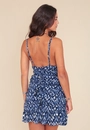 Vestido Curto Com Alça E Franzido Lateral Estampado Etnico