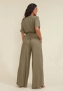 Calça Pantalona Linho Cós Médio