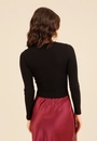 Blusa Cropped Em Tricô Manga Longa Básica