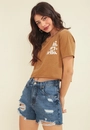 Short Jeans Com Puidos E Rasgos