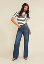 Calça Jeans Reta Azul Escuro