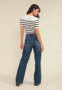 Calça Jeans Reta Azul Escuro
