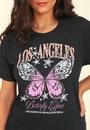 T-Shirt Em Meia Malha Com Silk Com Borboleta