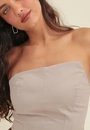 Cropped Tomara Que Caia Com Decote Assimétrico