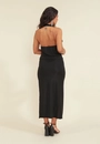 Saia Midi Em Lurex Com Fenda Lateral