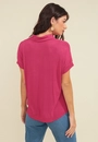 Blusa Malha Tricô Manga Curta Gola Polo