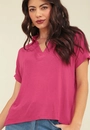 Blusa Malha Tricô Manga Curta Gola Polo