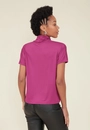 Blusa Malha Com Gola Alta Manga Curta