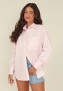 Camisa Manga Longa Em Tricoline Oversized