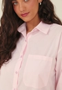 Camisa Manga Longa Em Tricoline Oversized