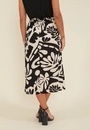 Saia Midi Em Viscose Floral Orgânico