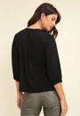 Blusa Viscolinho Manga 7/8 Decote V