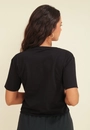 Blusa T-Shirt Em Meia Malha Com Silk Foil Everything