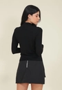 Blusa Básica Malha Tricô Manga Longa Gola Alta