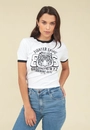 Blusa Em Cotton Manga Curta Tigre 86