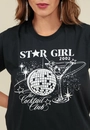 T-Shirt Em Meia Malha Star Girl