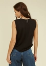 Blusa Malha Sem Manga Abertura Lateral