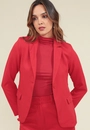Blazer Alfaiataria Com Botão Frontal