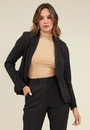 Blazer Alfaiataria Com Botão Frontal