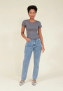 Calça Jeans Mom Com Glitter