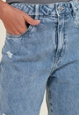 Calça Jeans Mom Com Glitter