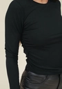Blusa Viscolycra Manga Longa Com Franzido Lateral