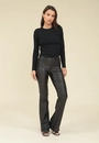 Blusa Viscolycra Manga Longa Com Franzido Lateral