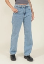 Calça Reta Cinto Strass