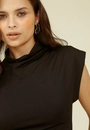 Vestido Curto Malha Manga Muscle Tee Franzidos
