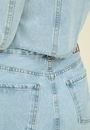 Jaqueta Cropped Jeans Com Aplicação Strass