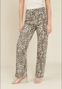 Calça Sarja Reta Leopardo