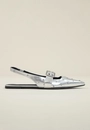 Sapatilha Slingback Bico Fino Com Tachas