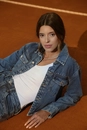 Jaqueta Jeans Barra Arredondada E Aplique De Tachas