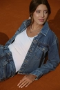 Jaqueta Jeans Barra Arredondada E Aplique De Tachas