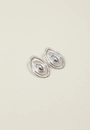 Brinco Metal Oval Circulos