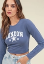 Blusa Em Cotton Manga Longa London
