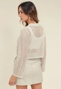 Blusa Tricot Manga Longa Vazado