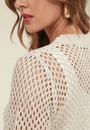 Blusa Tricot Manga Longa Vazado