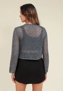 Blusa Tricot Manga Longa Vazado