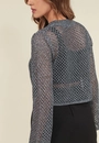 Blusa Tricot Manga Longa Vazado