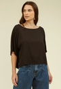 Blusa Viscolinho Manga Curta Ampla