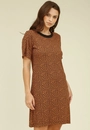 Vestido Curto Malha Ribana Estampado Mini Onça
