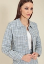 Camisa Cropped Tweed Manga Longa