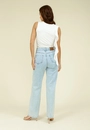 Calça Jeans Reta Com Aplicação Strass