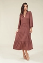 Vestido Malha Manga 7/8 Gola Padre